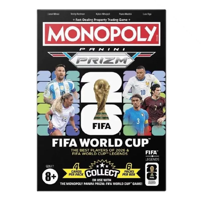 Hasbro - Επιτραπέζιο, Monopoly, Συλλεκτικές Κάρτες Panini Prizm: FIFA World Cup Booster Box G2677