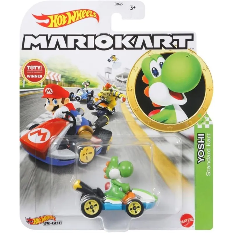 Mattel Hot Wheels - Mario Kart, Yoshi (Standard Kart) GLP38 (GBG25)