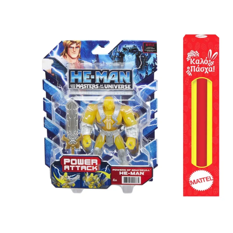 Παιχνιδολαμπάδα Mattel He-Man - And The Masters Of The Universe, Power Attack, Powers Of Grayskull HBL73 (HBL65)