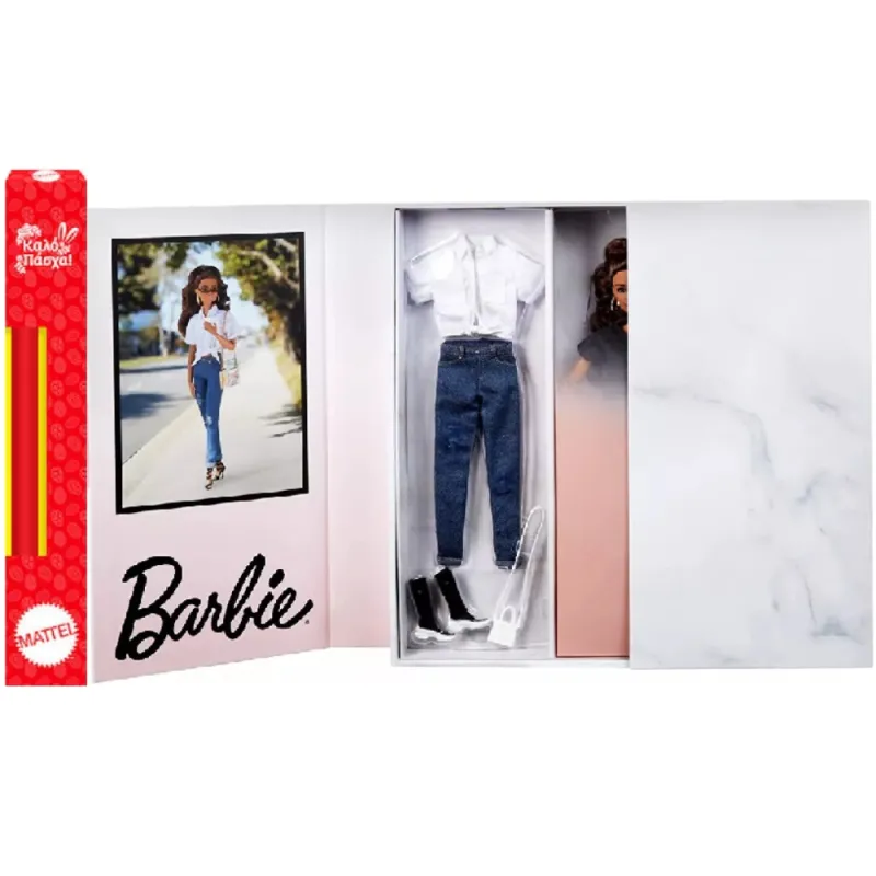 Παιχνιδολαμπάδα Mattel Barbie - Signature Barbiestyle Fully Posable Fashion Doll Brunette HCB75