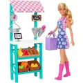 Mattel Barbie - You Can Be Anything, Farmers Market Playset Caucasian Doll HCN22