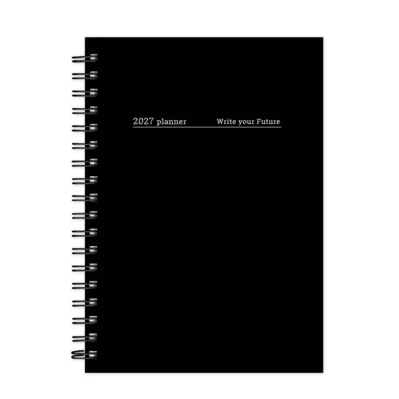 Adbook - Ημερήσιο Ημερολόγιο Spiral Minimal 2027, Black 17x25 HM-1036-19