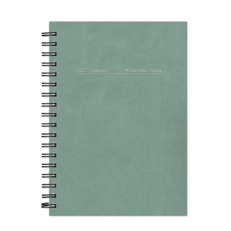 Adbook - Ημερήσιο Ημερολόγιο Spiral Minimal 2027, Light Green 17x25 HM-1036-33