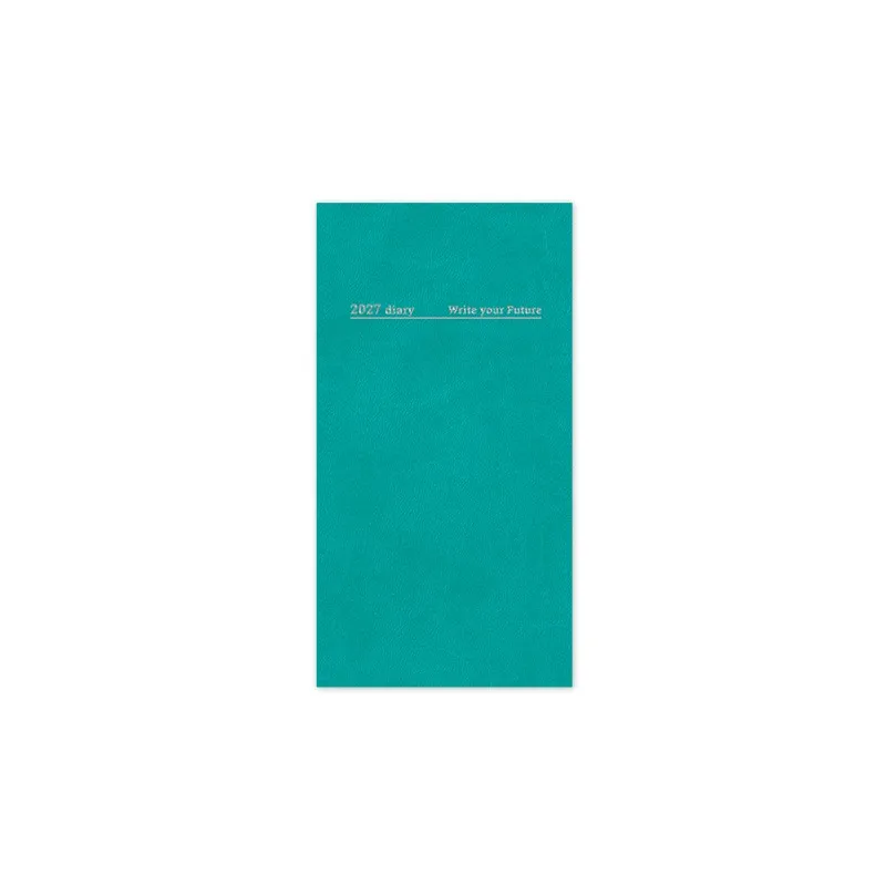 Adbook - Εβδομαδιαία Ατζέντα Κάθετη Minimal 2027, Turquoise 8.5x17 HM-1049-281