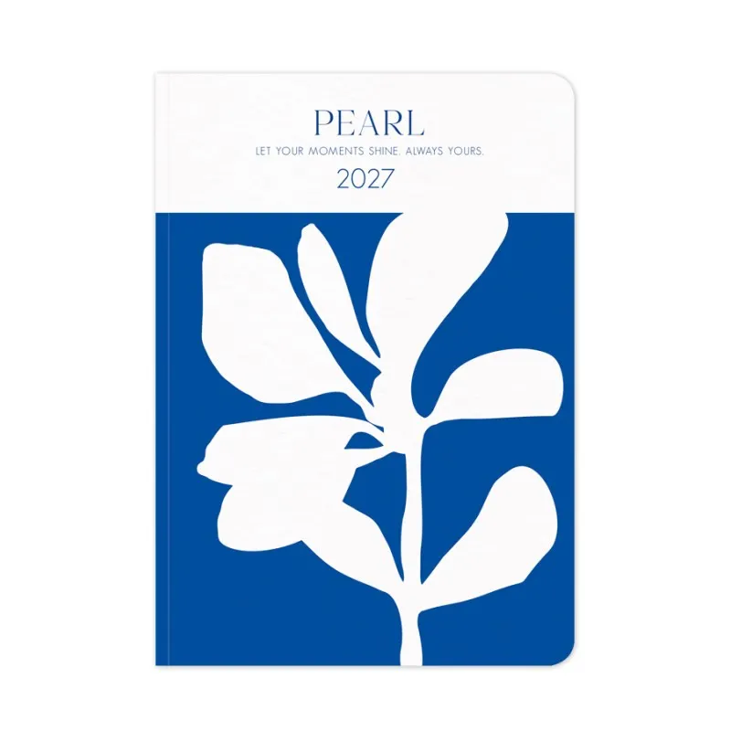 Adbook - Ημερήσιο Ημερολόγιο Pearl 2027, Μπλε 17x25 HM-2213-B