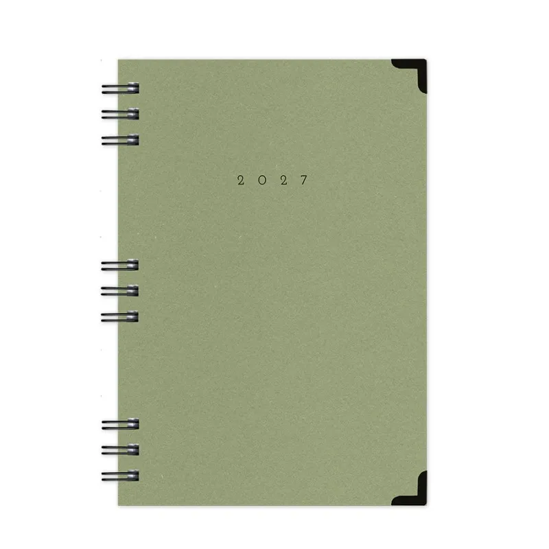 Adbook - Ημερήσιο Ημερολόγιο Spiral Cotton 2027, Olive 17x25 HM-3123-38