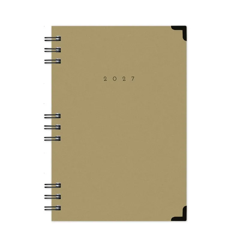 Adbook - Ημερήσιο Ημερολόγιο Spiral Cotton 2027, Kraft 17x25 HM-3123-421