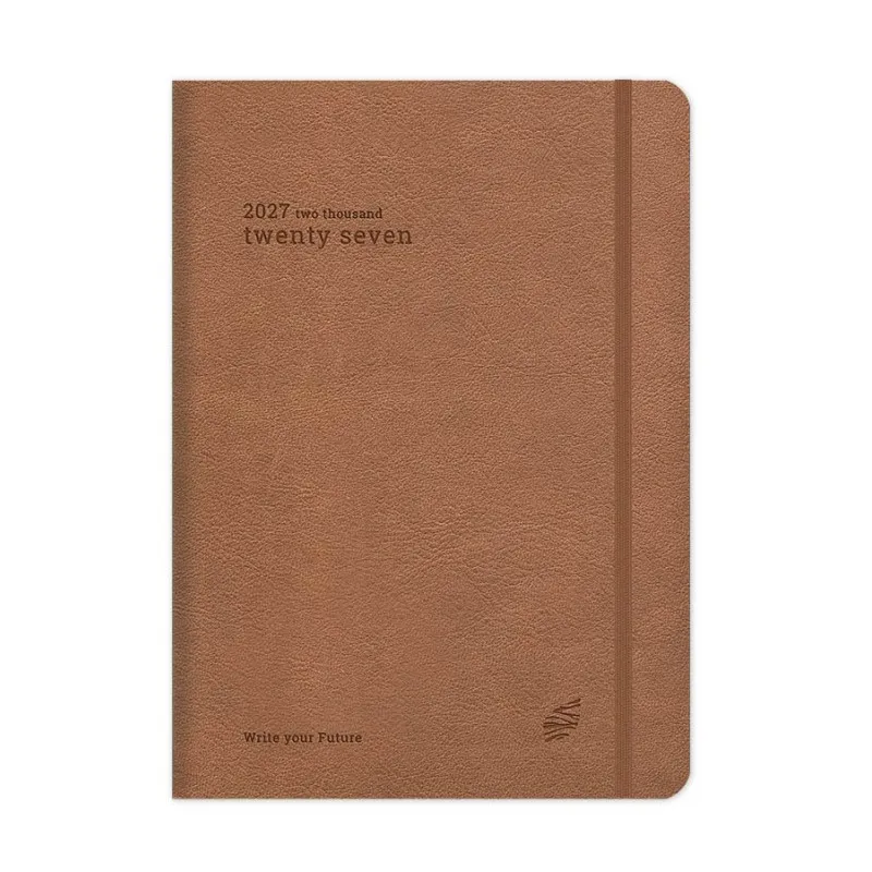 Adbook - Ημερήσιο Ημερολόγιο Refined Agile 2027, Tan 14x21 HM-5024-43