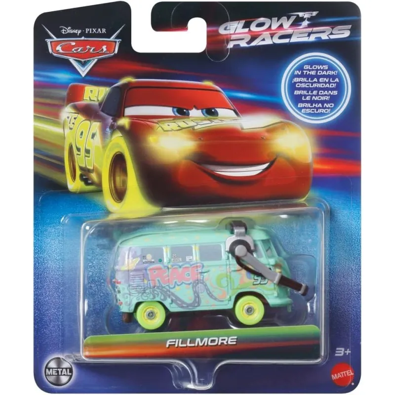 Mattel Cars - Glow Racers, Fillmore HPG80 (HPG76)