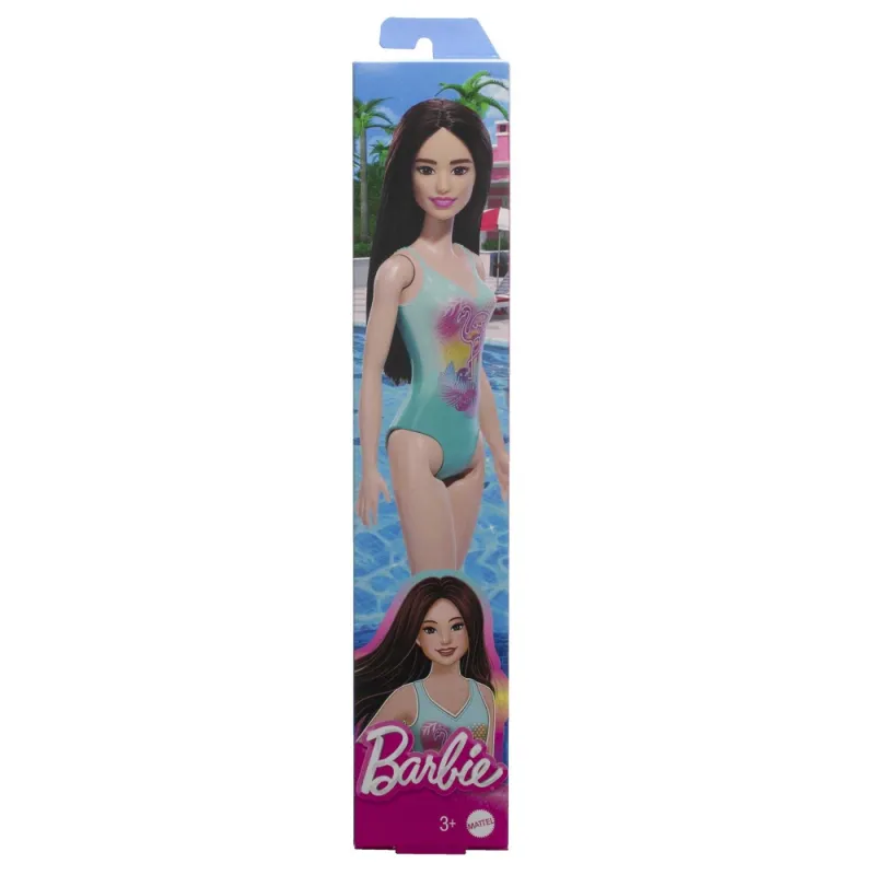 Mattel Beach Barbie - Doll With Turquoise Swimsuit HPV22