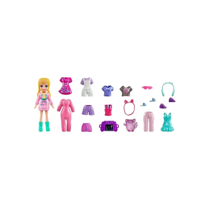 Mattel Polly Pocket - Νέα Κούκλα Με Μόδες Μεσαίο Pack HRD60 (HKV88)