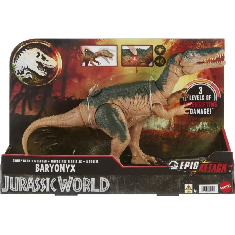 Mattel Jurassic World - Epic Attack Chomp Back Baryonyx HTP68