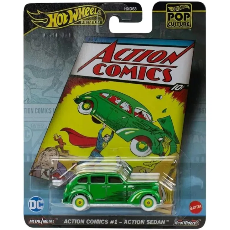Mattel Hot Wheels - Συλλεκτικό Αυτοκινητάκι - Hot Wheels Action Comics 1 - Action Sedan HVJ50 (HXD63)