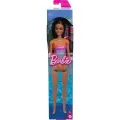 Mattel Barbie - Light Brown Hair Doll Wearing Tropical Pink and Orange Swimsuit HXX50 (DWJ99)