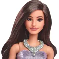 Mattel Barbie - Fashionistas Doll No.234 Brown Hair In Sequined Purple Dress And Silvery Accessories HYT92 (FBR37) Mattel Barbie - Fashionistas Doll No.234 Brown Hair In Sequined Purple Dress And Silvery Accessories HYT92 (FBR37)