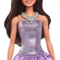 Mattel Barbie - Fashionistas Doll No.234 Brown Hair In Sequined Purple Dress And Silvery Accessories HYT92 (FBR37) Mattel Barbie - Fashionistas Doll No.234 Brown Hair In Sequined Purple Dress And Silvery Accessories HYT92 (FBR37)