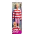 Mattel - Barbie Fashionistas, No.241 with Blonde Hair Wearing Red And White Striped Polo Shirt With Pink Shorts, White Crew Socks And Sneakers HYV01 (DWK44)