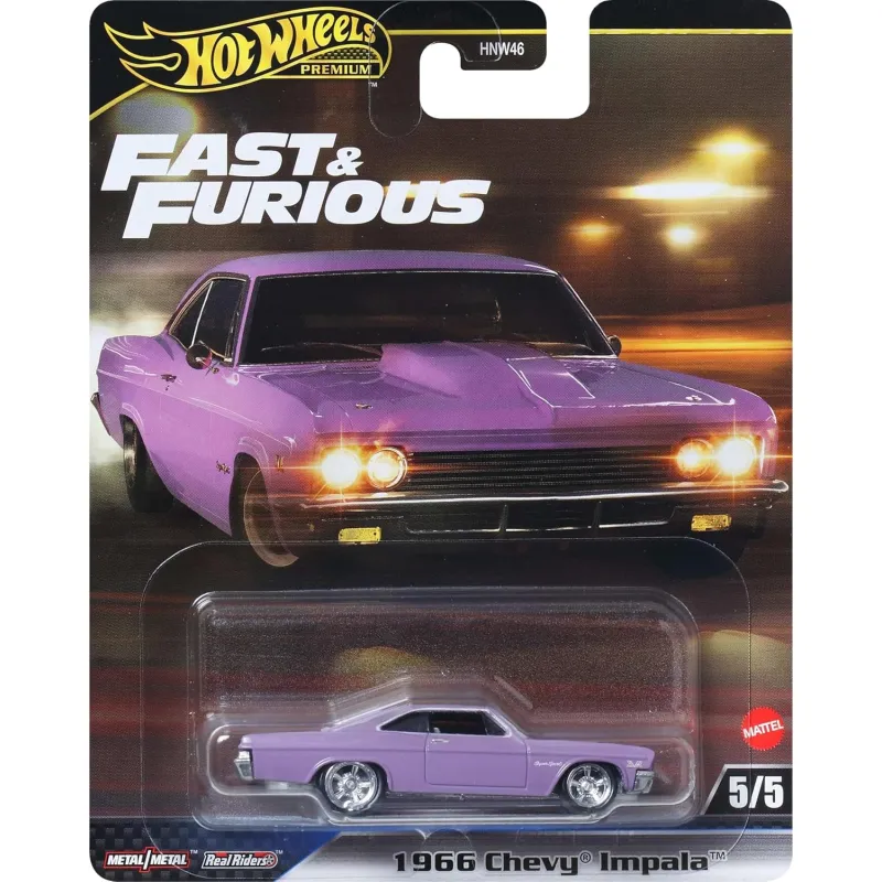 Mattel Hot Wheels - Fast And Furious, 1966 Chevy Impala 5/5 JBL95 (HNW46)