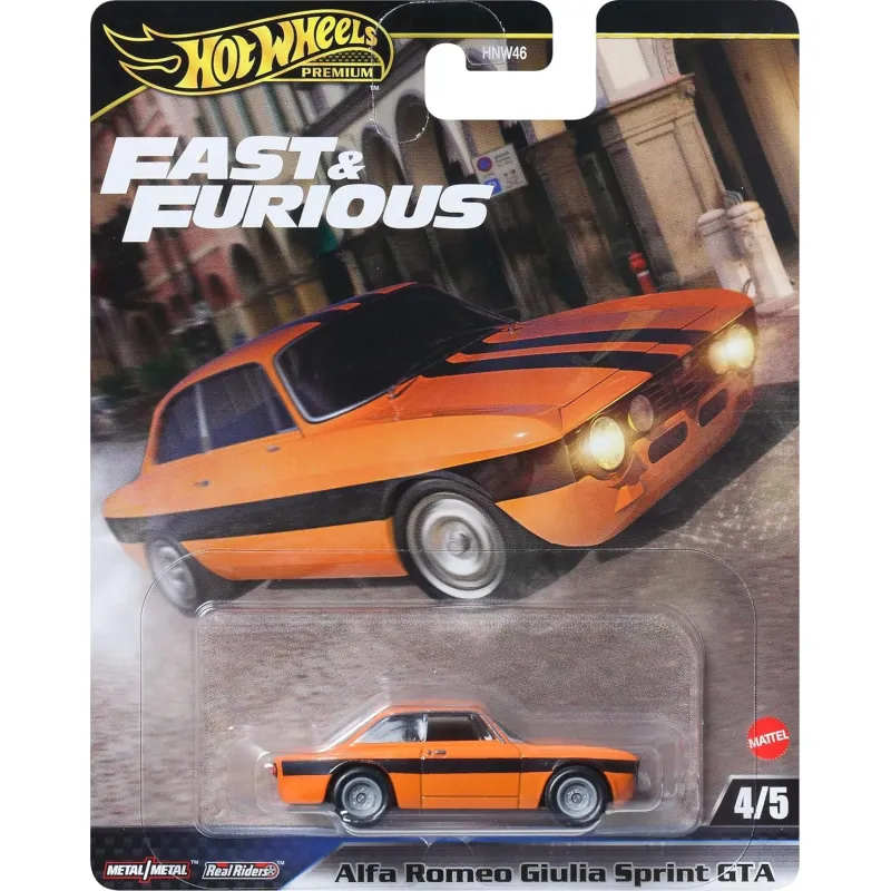 Mattel Hot Wheels - Fast And Furious, Alfa Romeo Giulia Sprint GTA 4/5 JBM04 (HNW46)