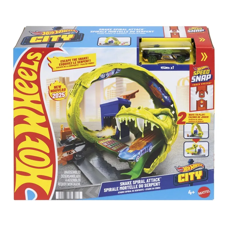 Mattel - Hot Wheels City, Snake Spiral Attack JBM63