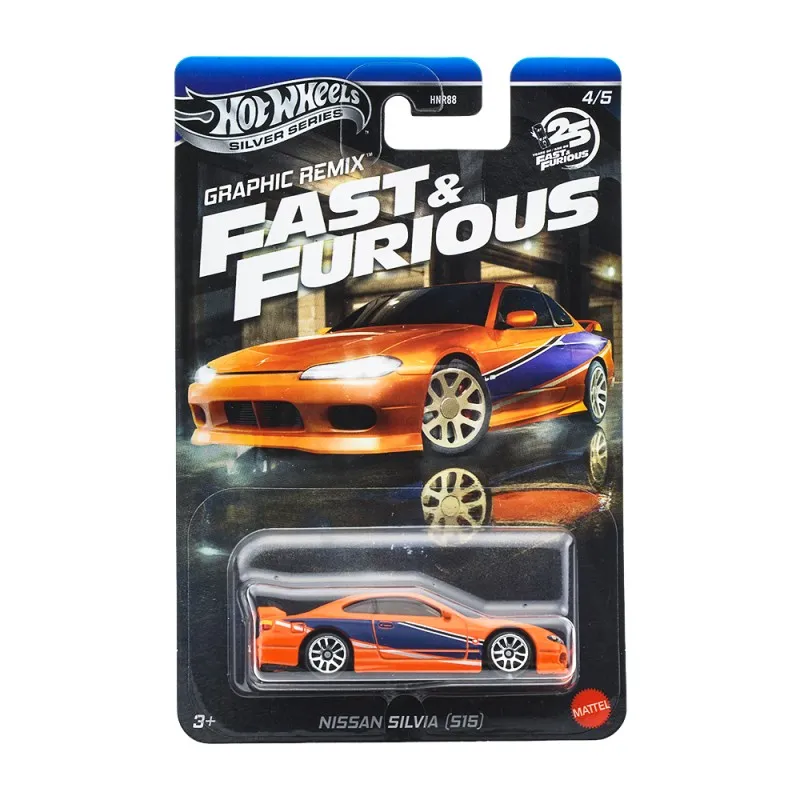 Mattel - Hot Wheels Silver Series, Fast And Furious, Nissan Silvia (4/5) JBY48 (HNR88)