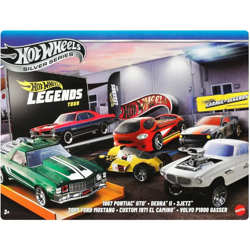 Mattel Hot Wheels – Legends 2025 With Raised Decals Set Of 6 JBY78