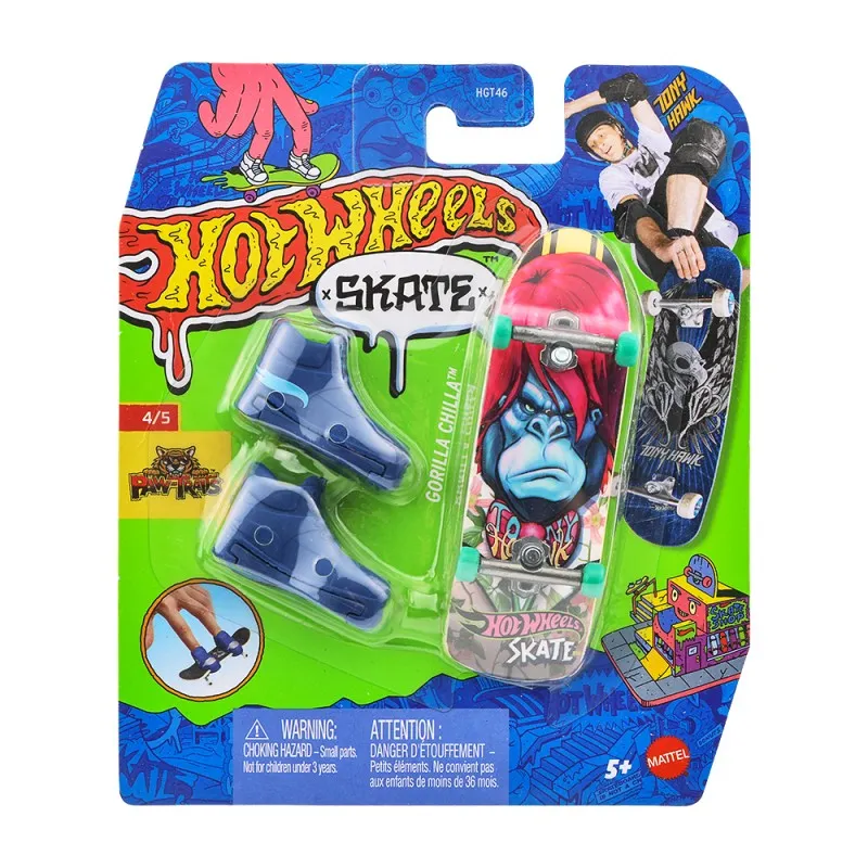 Mattel - Hot Wheels Skate, Paw-Traits, Gorilla Chilla (4/5) JCF34 (HGT46)