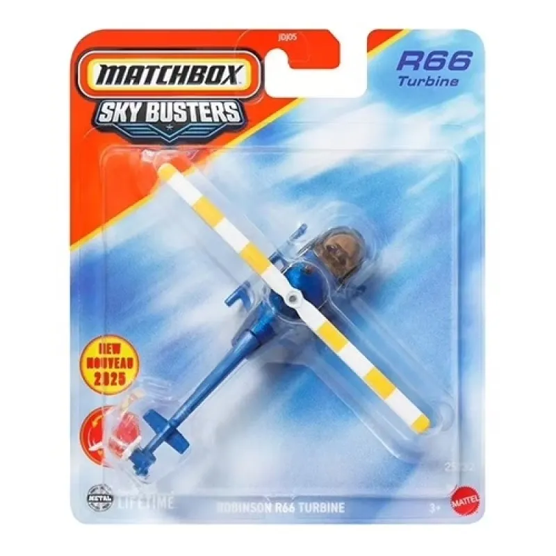 Mattel Matchbox - Sky Busters, Robinson R66 Turbine (8/32) JCM81 (JDJ05)