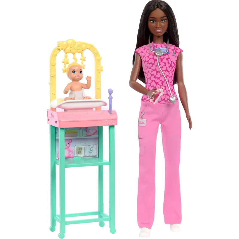 Mattel Barbie - Παιδίατρος Μελαχρινή JCR73 (JCR71)