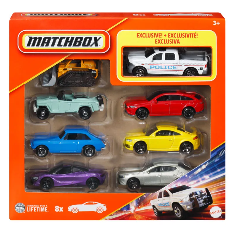 Mattel Matchbox - Αυτοκινητάκια Σετ Των 8 JCT81 (HVR81)