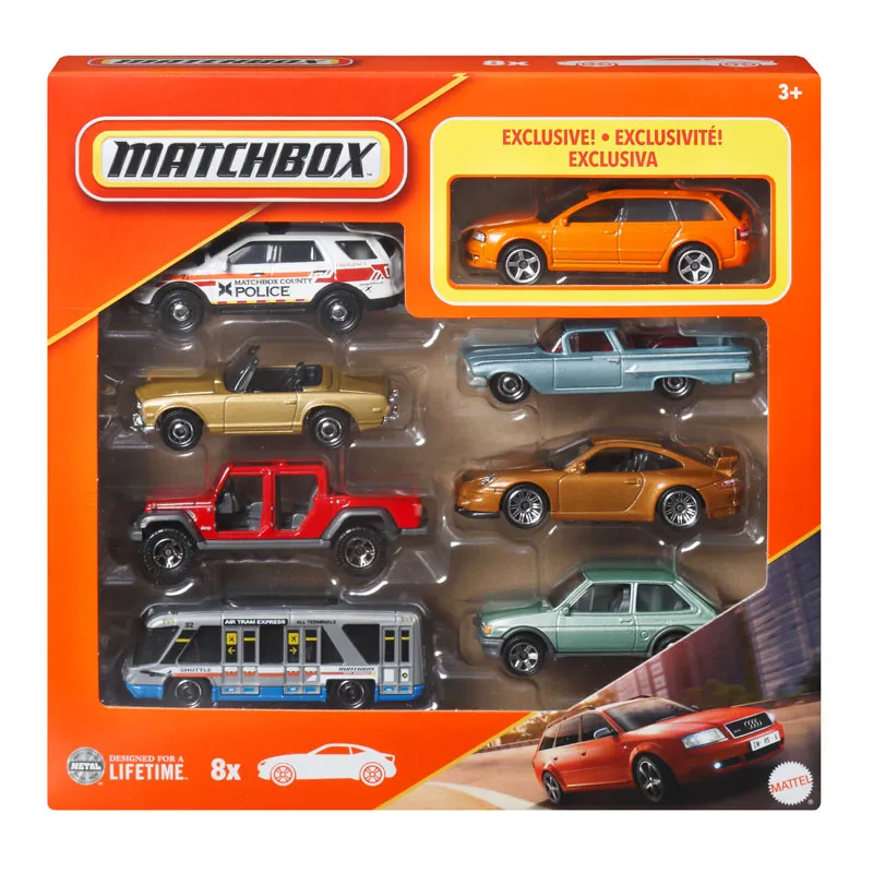Mattel Matchbox - Αυτοκινητάκια Σετ Των 8 JCT84 (HVR81)