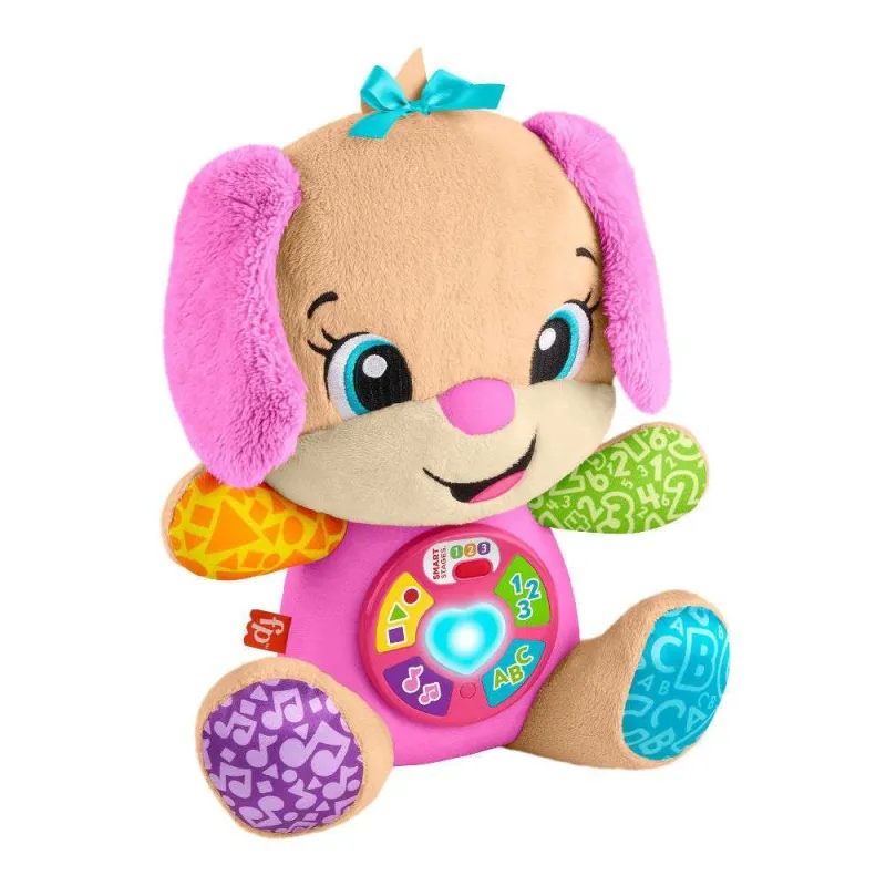 Fisher Price - Laugh & Learn, Εκπαιδευτικό Σκυλάκι Ροζ Smart Stages JFD34