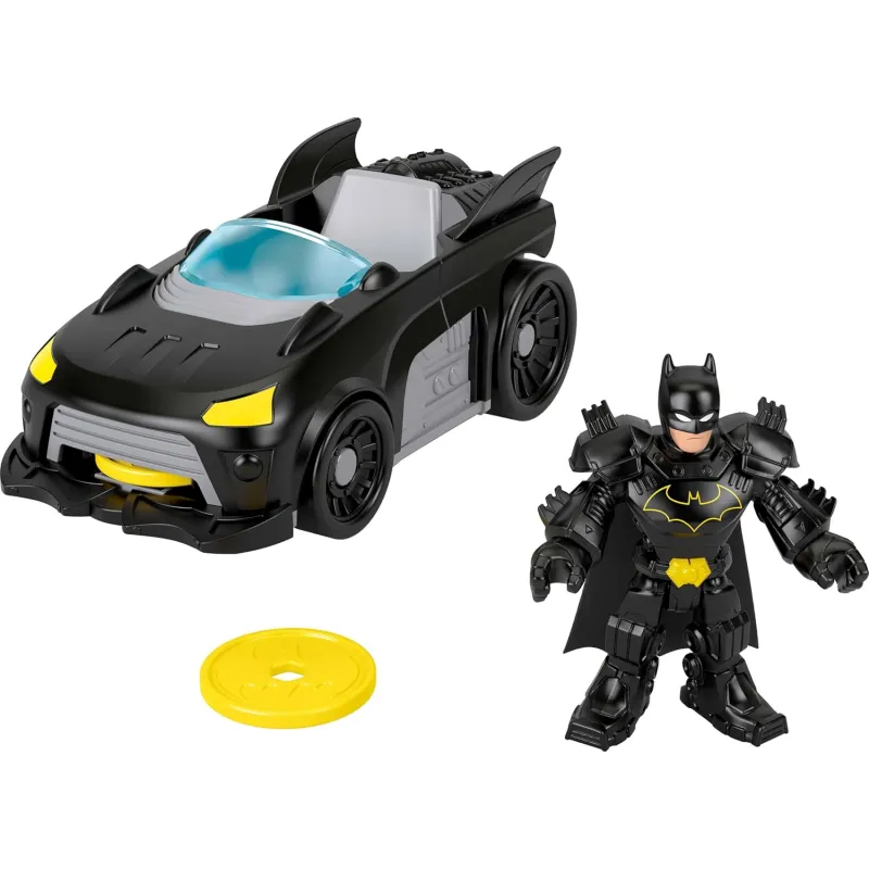 Fisher Price - Imaginext, DC Super Friends, Metal Force Batmobile Vehicle & Figure JFJ68