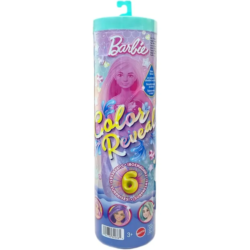 Mattel Barbie - Color Reveal , Mermaid Κούκλα με Εκπλήξεις JFV58 (JMW61)