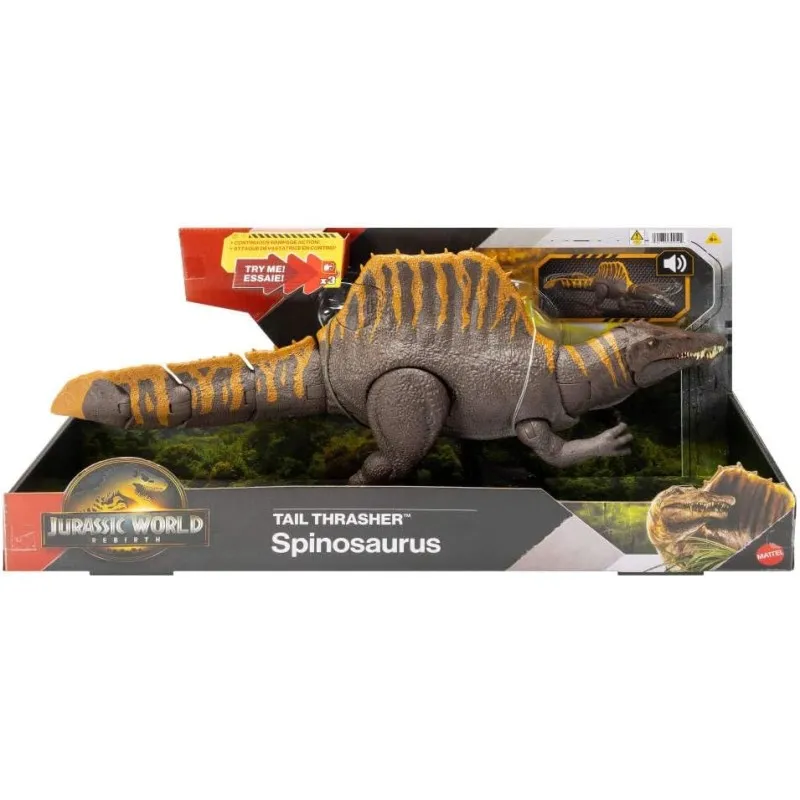Mattel - Jurassic World Rebirth, Tail Thrasher, Spinosaurus JGB56