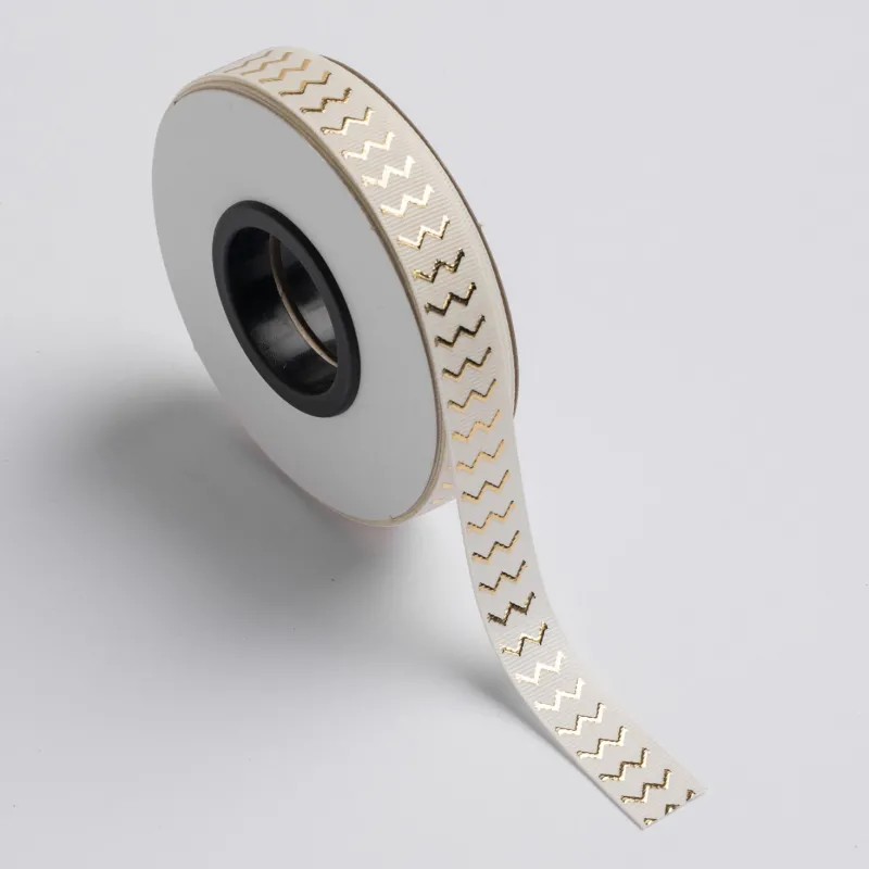 Kyriacou - Gros Ανάγλυφη Μεταλλική, Μια Όψη 15mmX25M, Ivory / Gold JGROXSM1ZZ-X15X25-0280XX