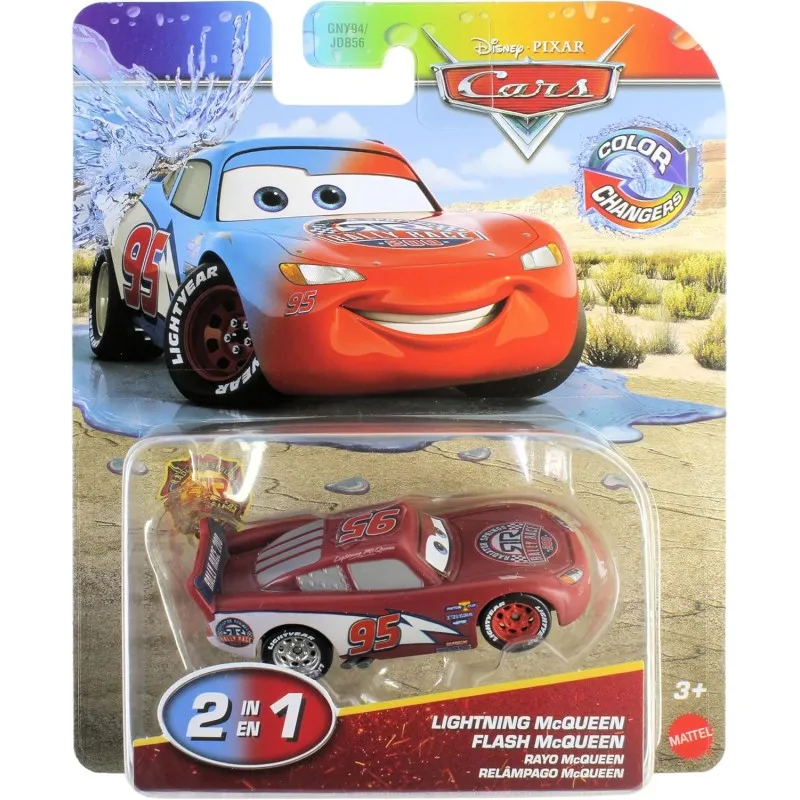 Mattel Cars - Color Changers, Lightning McQueen JHD86 (GNY94/JDB56)
