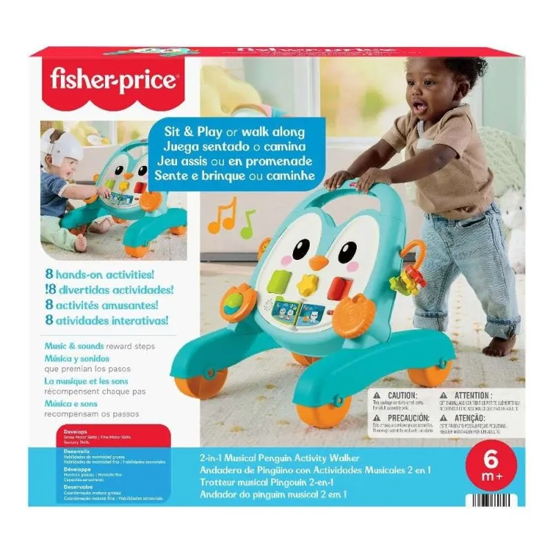 Fisher Price - Μουσικός Πιγκουίνος Στράτα & Κέντρο Δραστηριοτήτων 2 Σε 1 JHF74