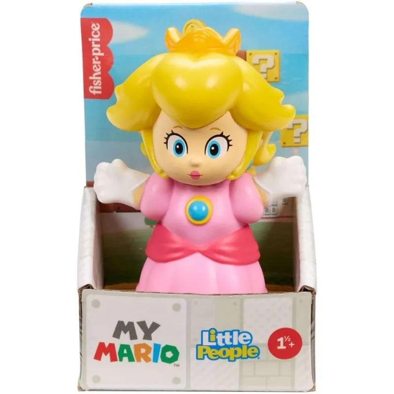 Mattel Super Mario - Little People Collector, Princess Peach 7cm JHG67 (JHG64)