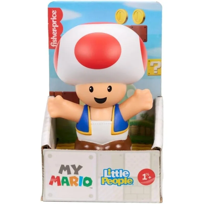 Mattel Super Mario - Little People Collector, Toad 7cm JHG68 (JHG64)