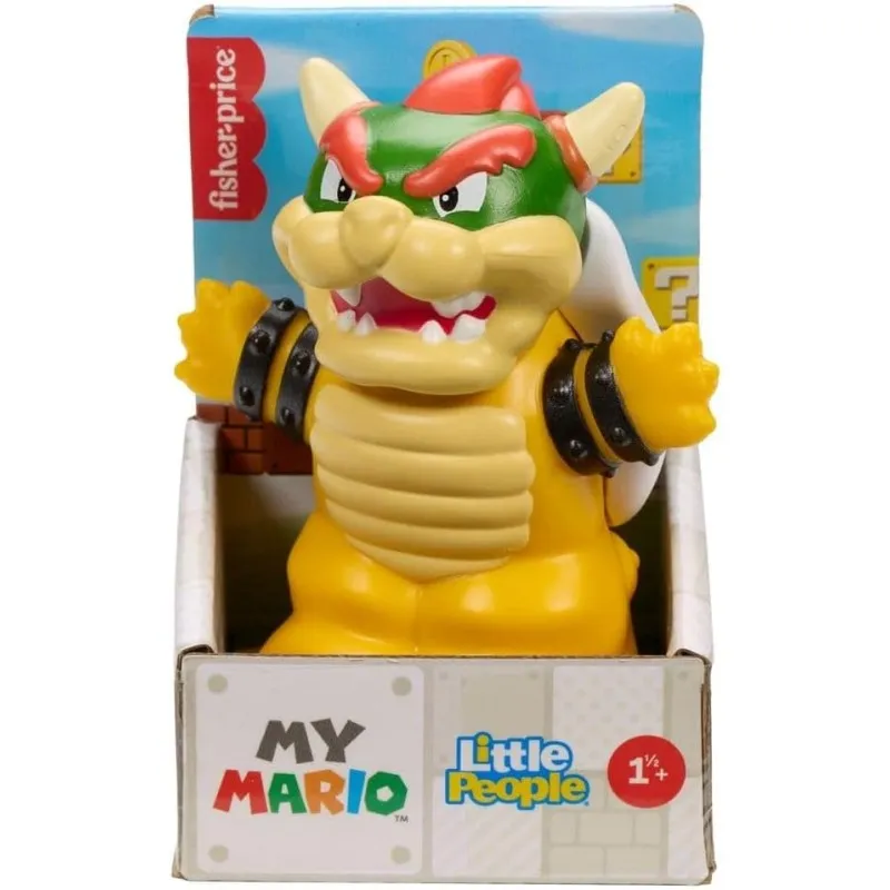 Mattel Super Mario - Little People Collector, Bowser 7cm JHG70 (JHG64)