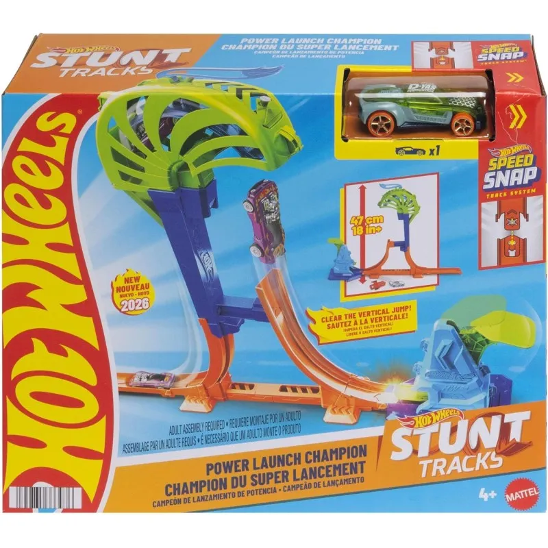 Mattel Hot Wheels - Stunt Tracks, Power Launch Champion JHK75 (JLM90)