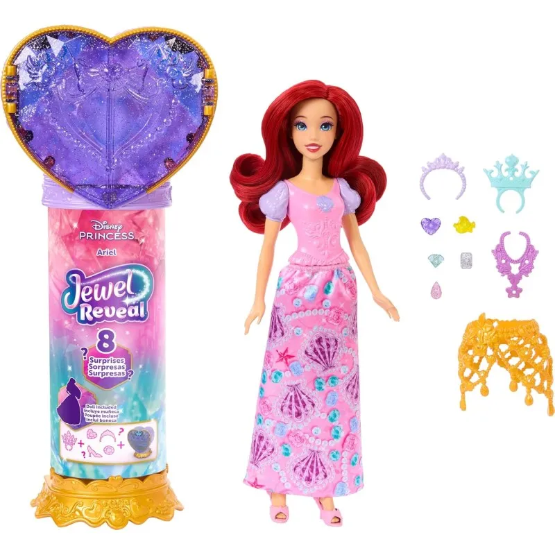 Παιχνιδολαμπάδα Mattel Disney Princess - Jewel Reveal, Ariel JHL49 (JHL48)