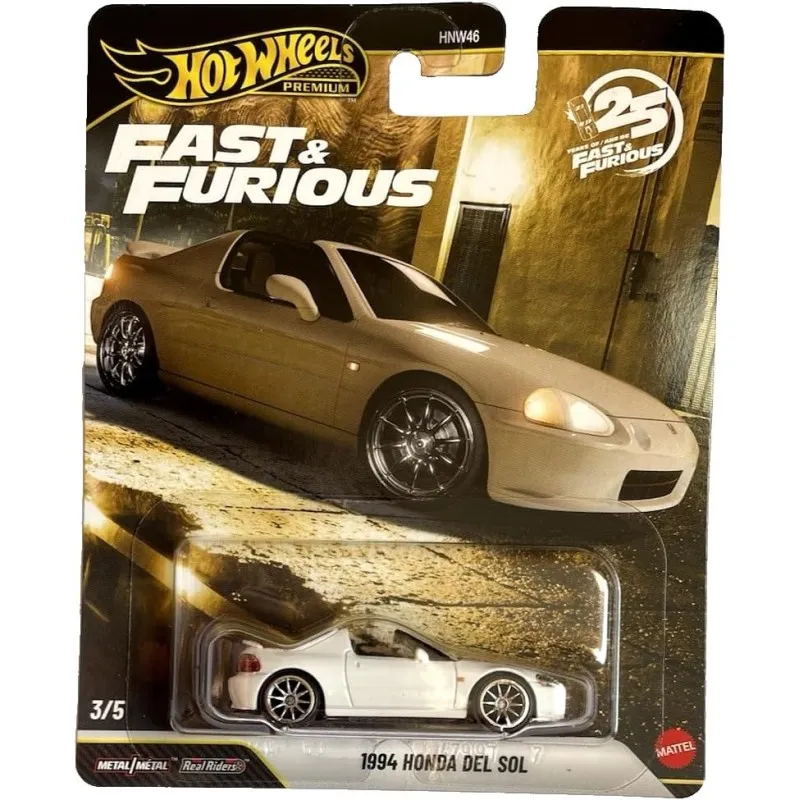Mattel - Hot Wheels Premium, Fast And Furious, 1994 Honda Del Sol 3/5 JHW63 (HNW46)