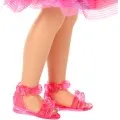 Mattel Barbie Chelsea - Family & Frineds, Birthday-Themed Small Doll With Pink-Streaked Blonde Hair, Colorful Dress JJB37
