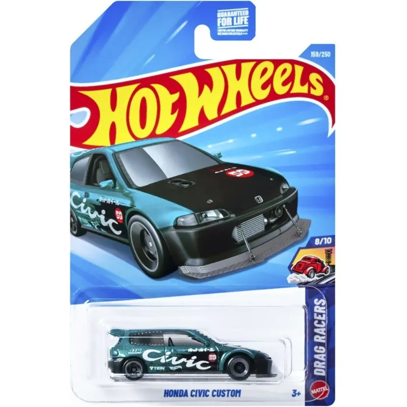 Mattel Hot Wheels - Drag Racers, Honda Civic Custom (8/10) JJJ81 (5785)