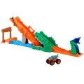 Mattel Hot Wheels - Monster Trucks, Crocodile Crash Challenge JJN45
