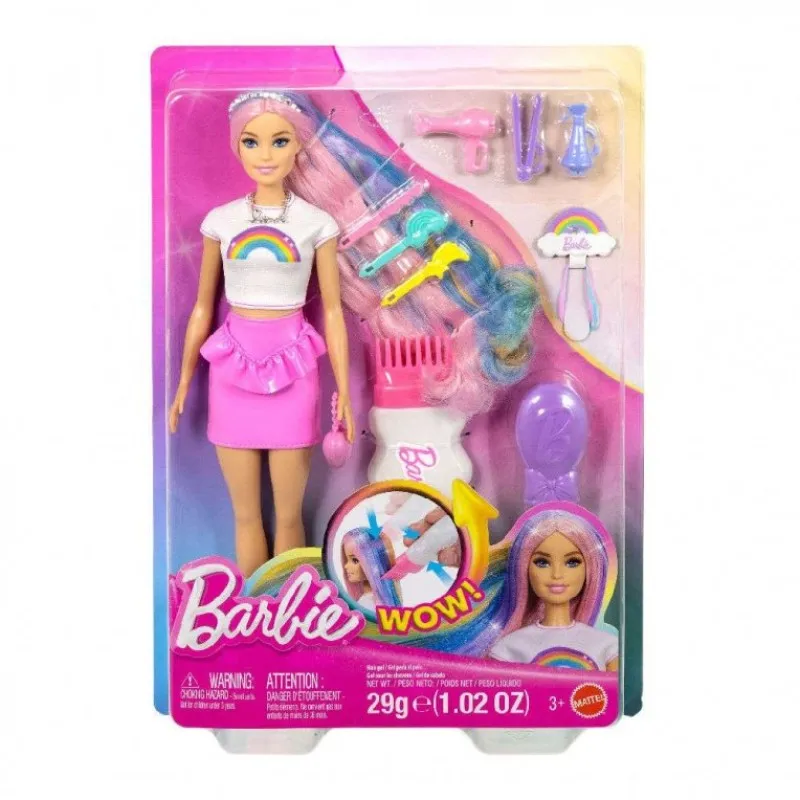 Mattel Barbie - Πολύχρωμα Μαλλιά Με Γκλίτερ JJP07 (JJP06)