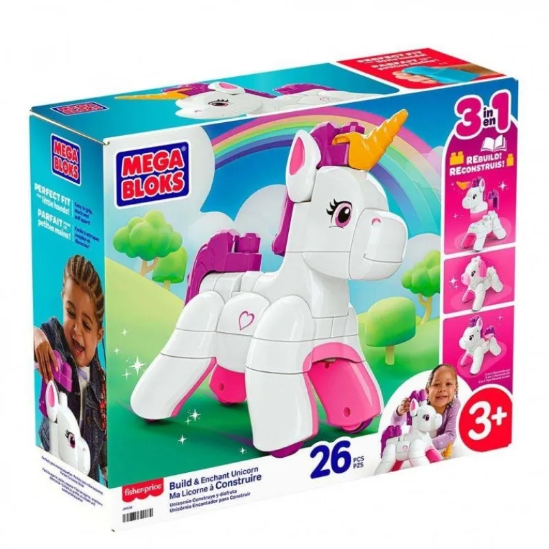 Fisher Price - Mega Bloks, Build & Enchant Unicorn JKG36