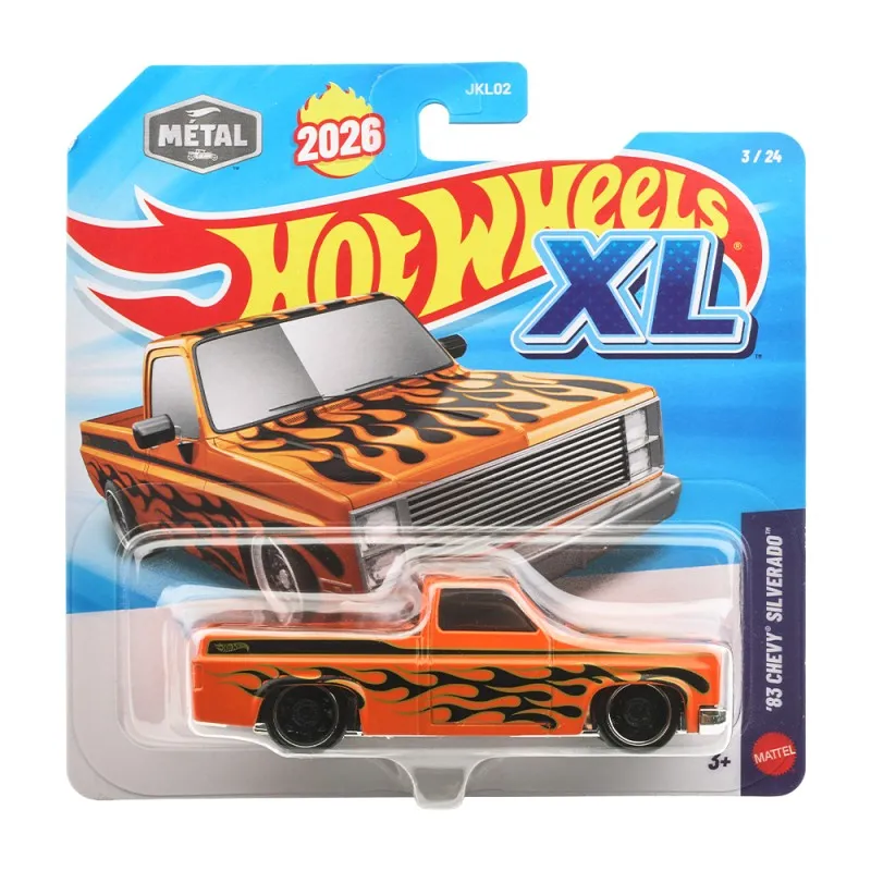 Mattel - Hot Wheels XL, ’83 Chevy Silverado (3/24) JKL06 (JKL02)